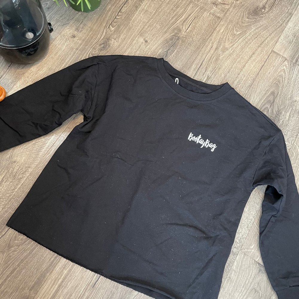 Black Graphic Sweatshirt